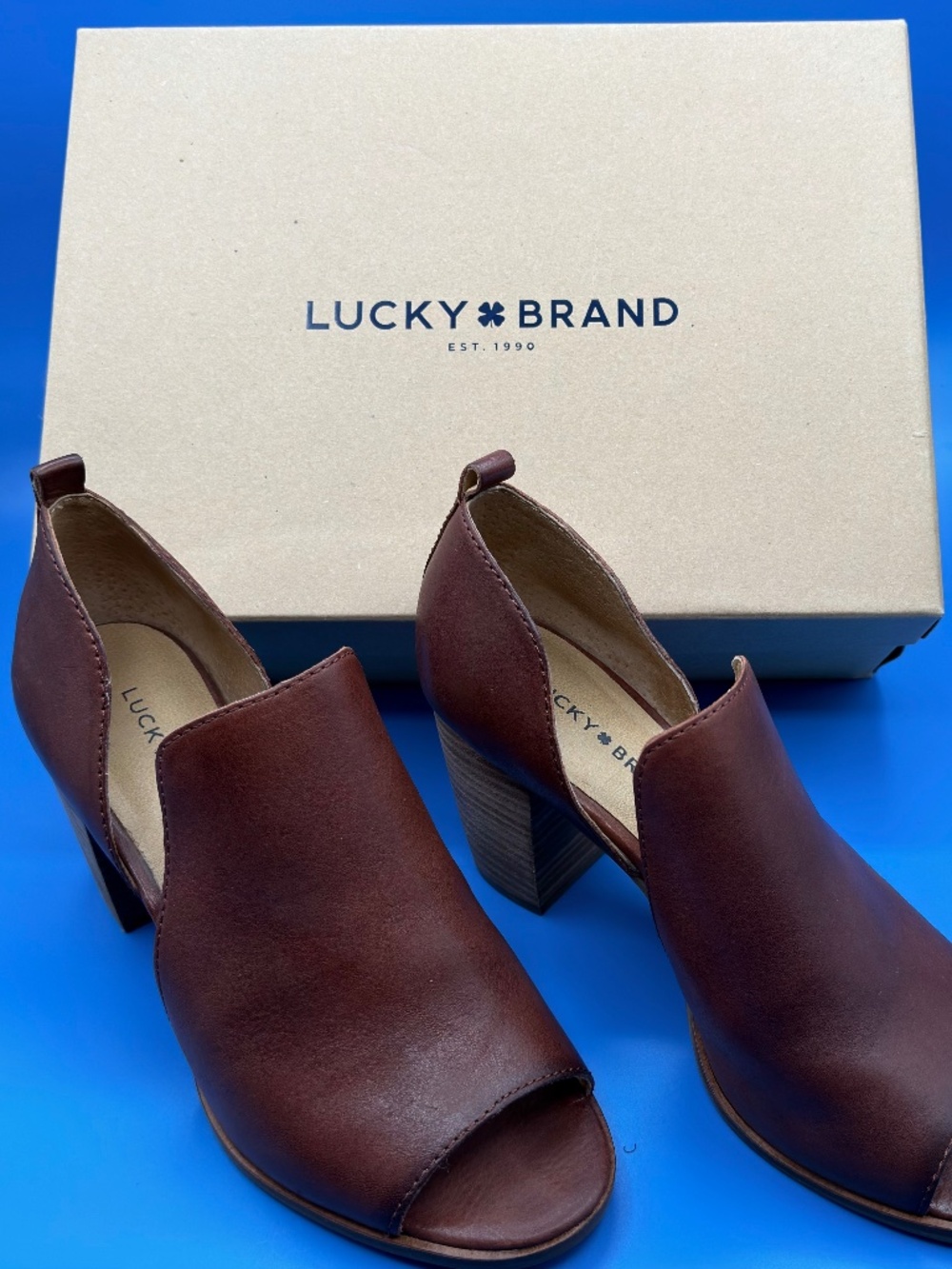 Lucky Brand Junai shoes in brown leather size 8.5W